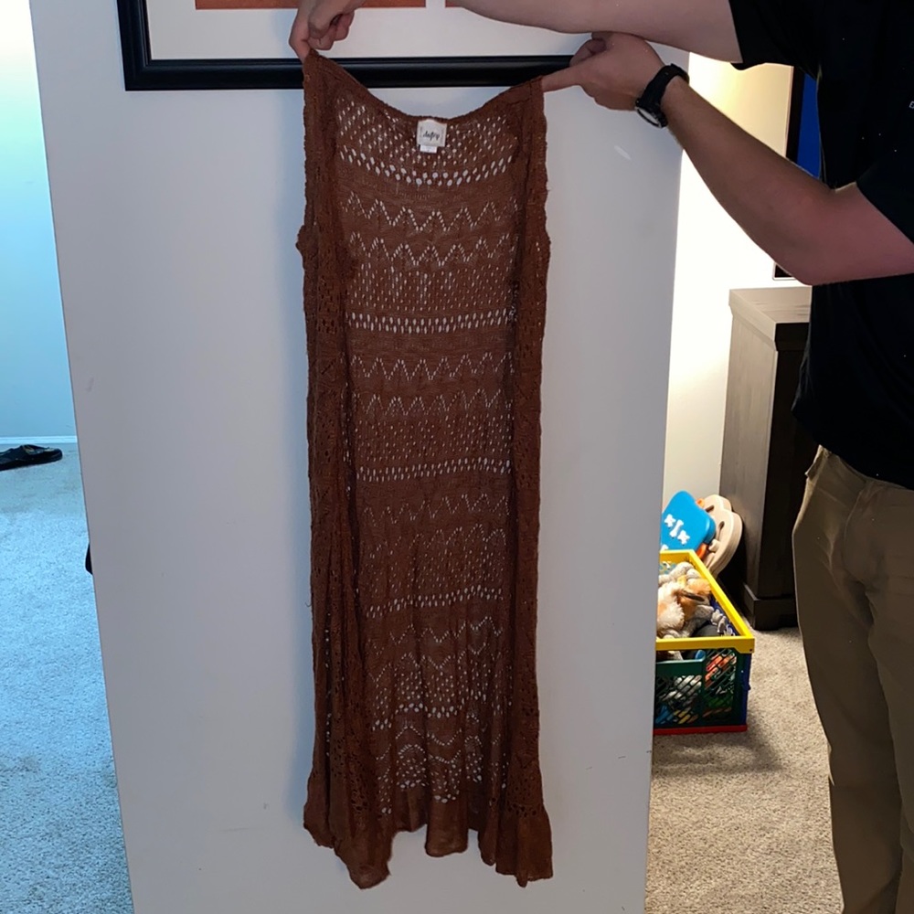 Crochet duster cardigan
